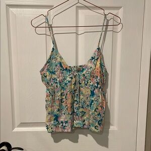 New Billbong Floral Spaghetti Strap Top